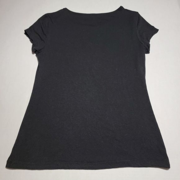 Merona SS Ladies Tee Black w/ Wonder Woman Logo Bling - Size Medium - Picture 3 of 4